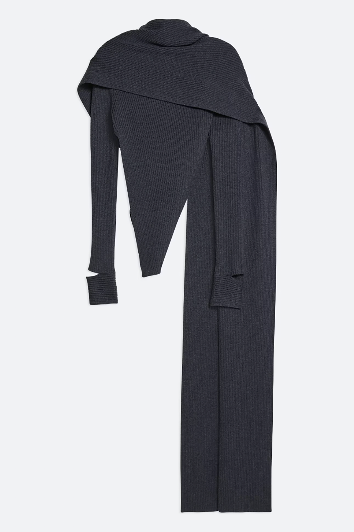 Helmut Lang Draped Rib Sweater