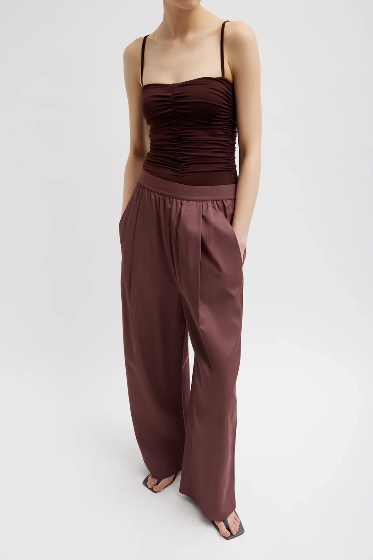 Tibi Drapey Suiting Marit Pullon Pant