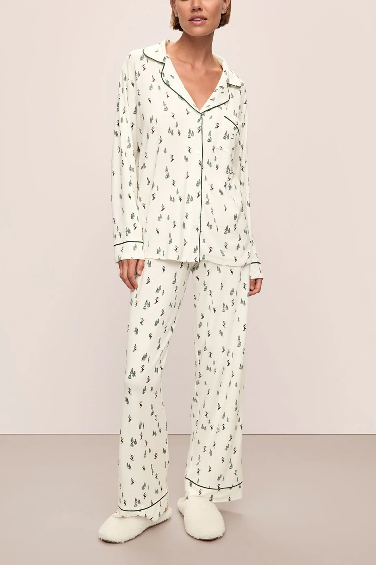 Eberjey Gisele Printed Long PJ Set