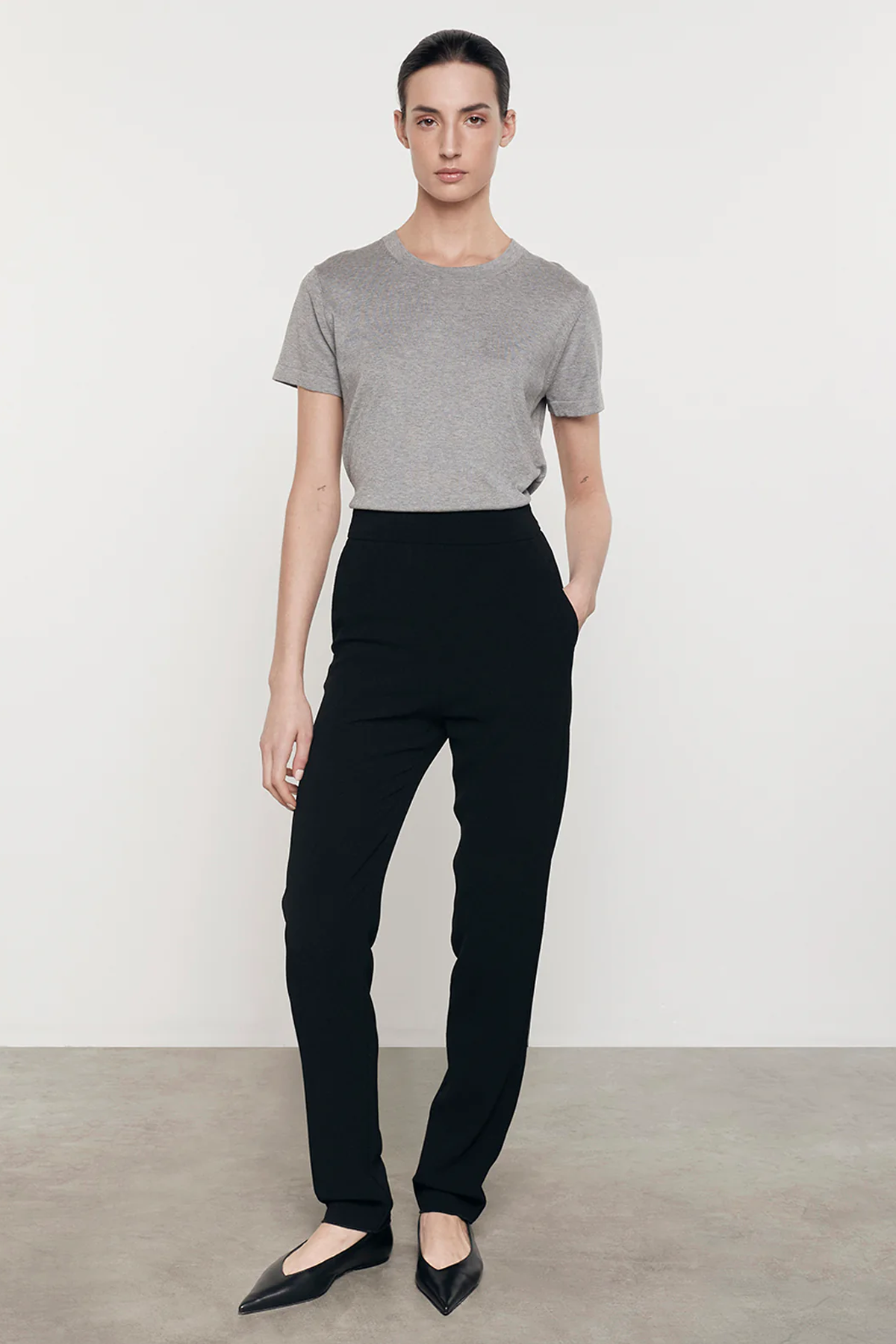 Enza Costa Silk Knit Perfect Tee