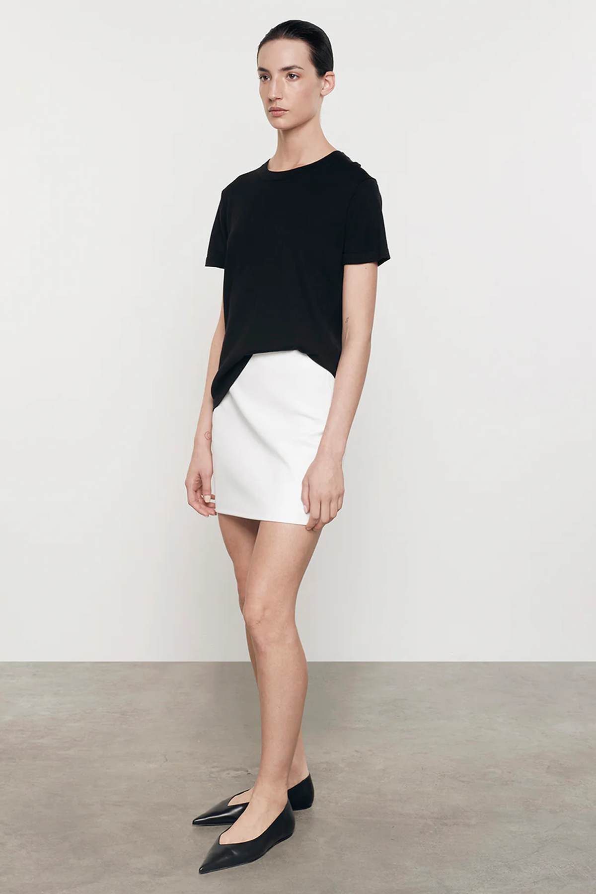 Enza Costa Silk Knit Perfect Tee