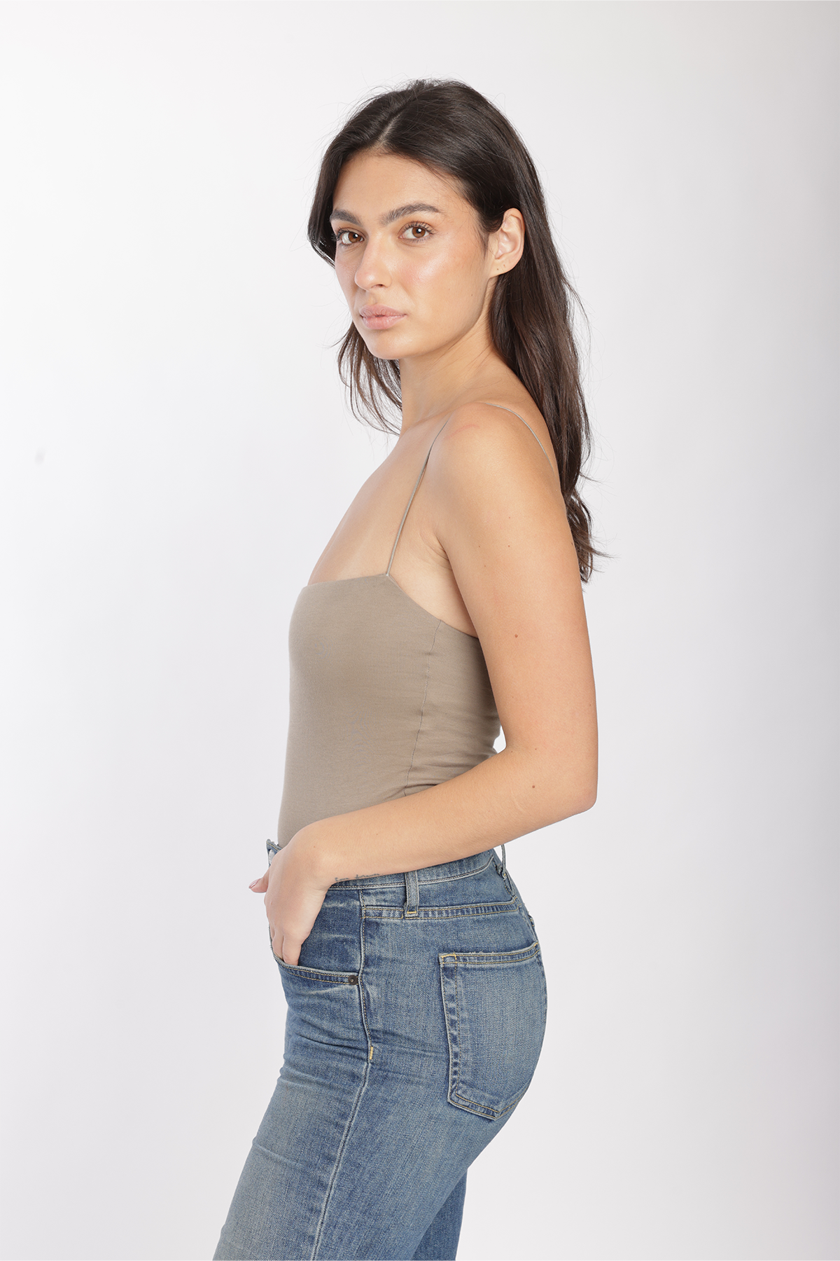 Enza Costa Supima Cotton Essential Strappy Tank