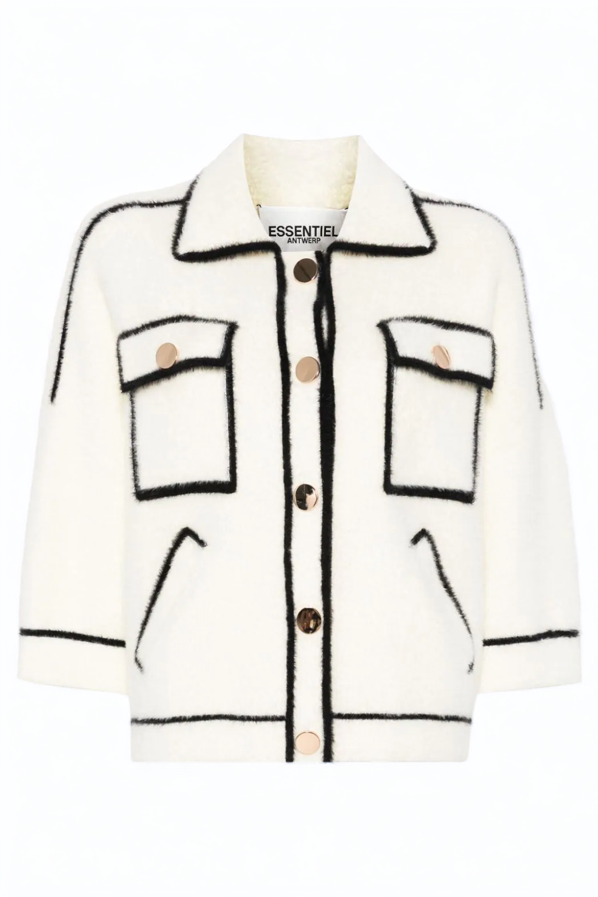 Essentiel Antwerp Galena Furry Knitted Jacket