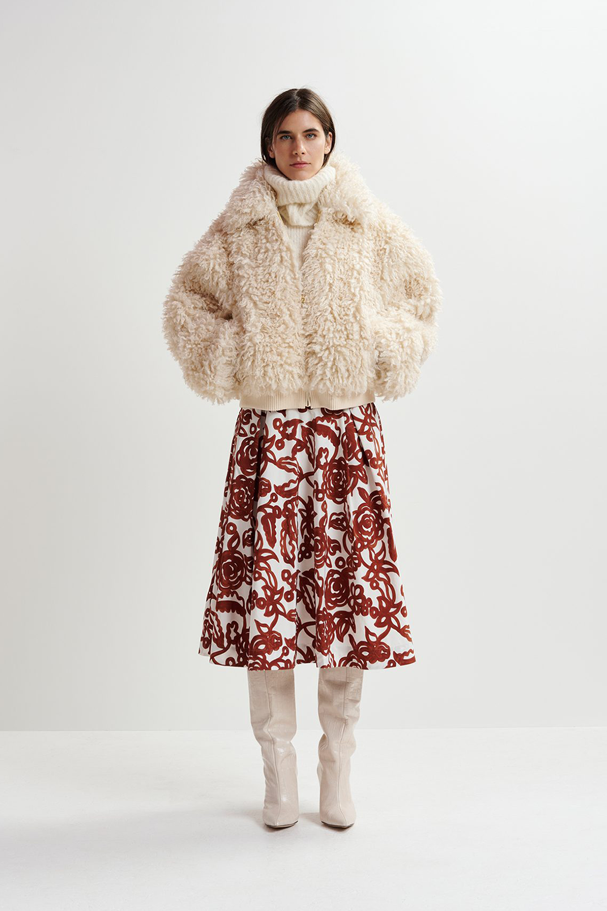 Essentiel Antwerp Genergized Faux Fur Jacket