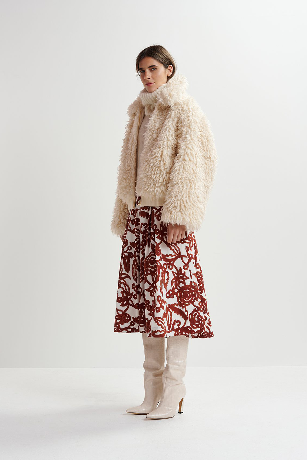 Essentiel Antwerp Genergized Faux Fur Jacket