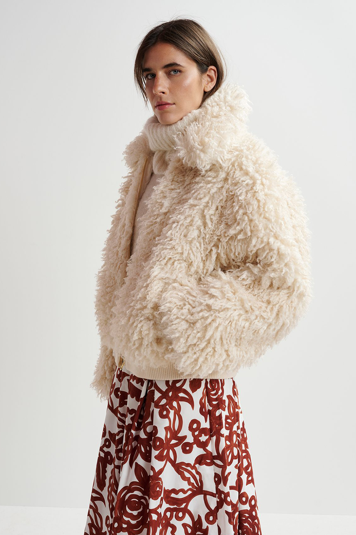 Essentiel Antwerp Genergized Faux Fur Jacket