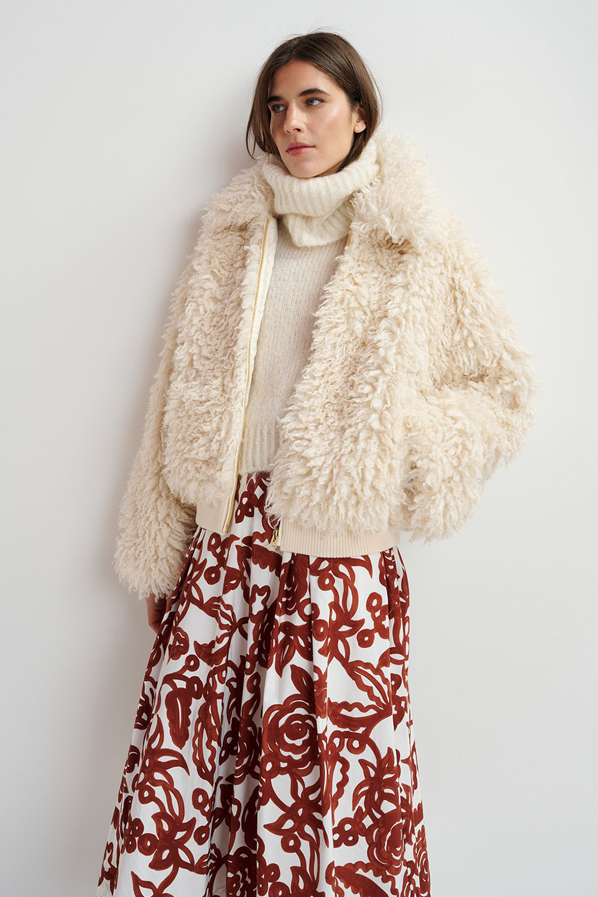 Essentiel Antwerp Genergized Faux Fur Jacket