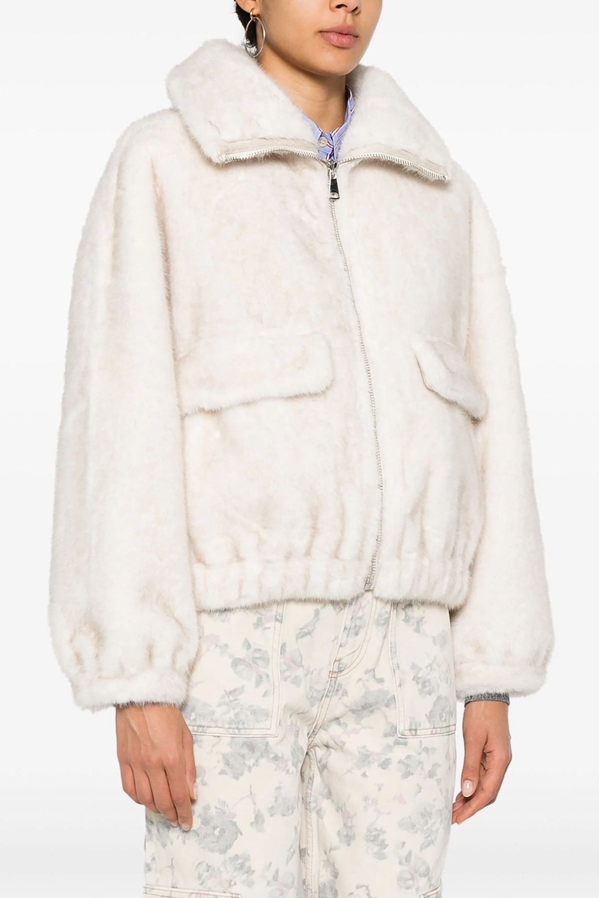 Essentiel Antwerp Genz Faux Fur Jacket