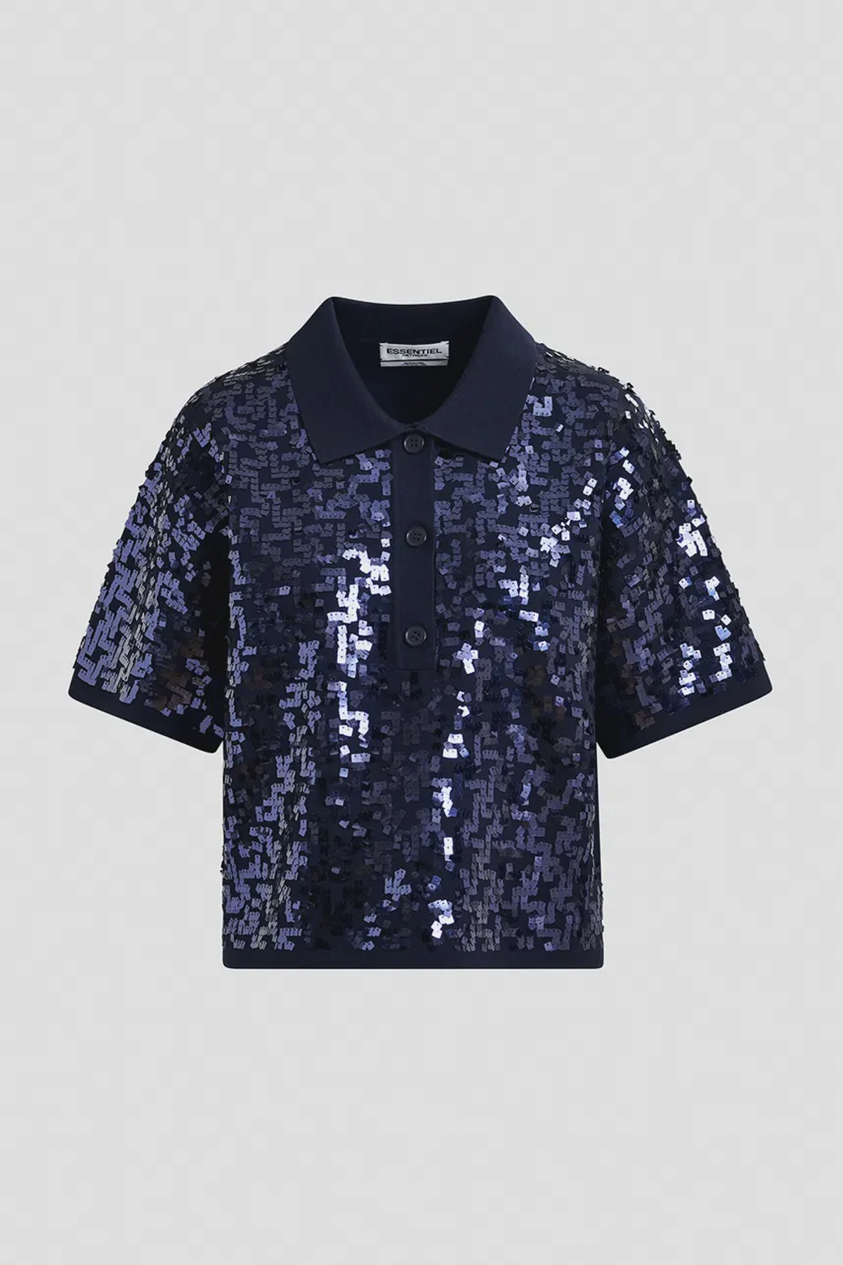 Essentiel Antwerp Glitz Embroidered Polo