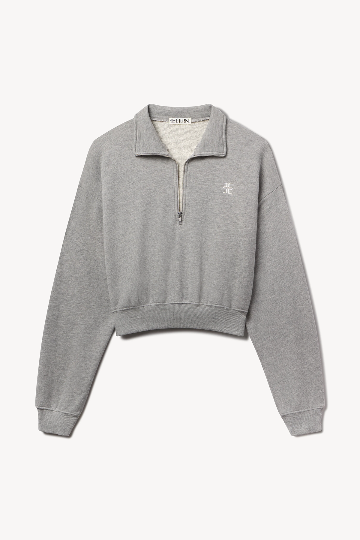 Éterne Cropped Half-Zip Sweatshirt