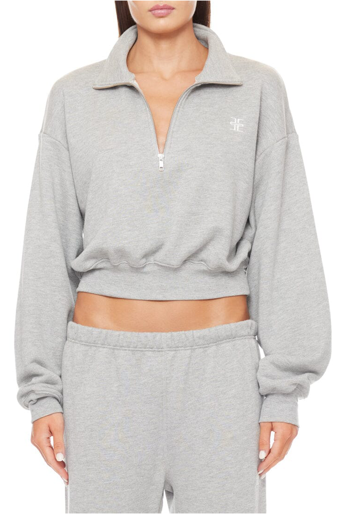 Éterne Cropped Half-Zip Sweatshirt