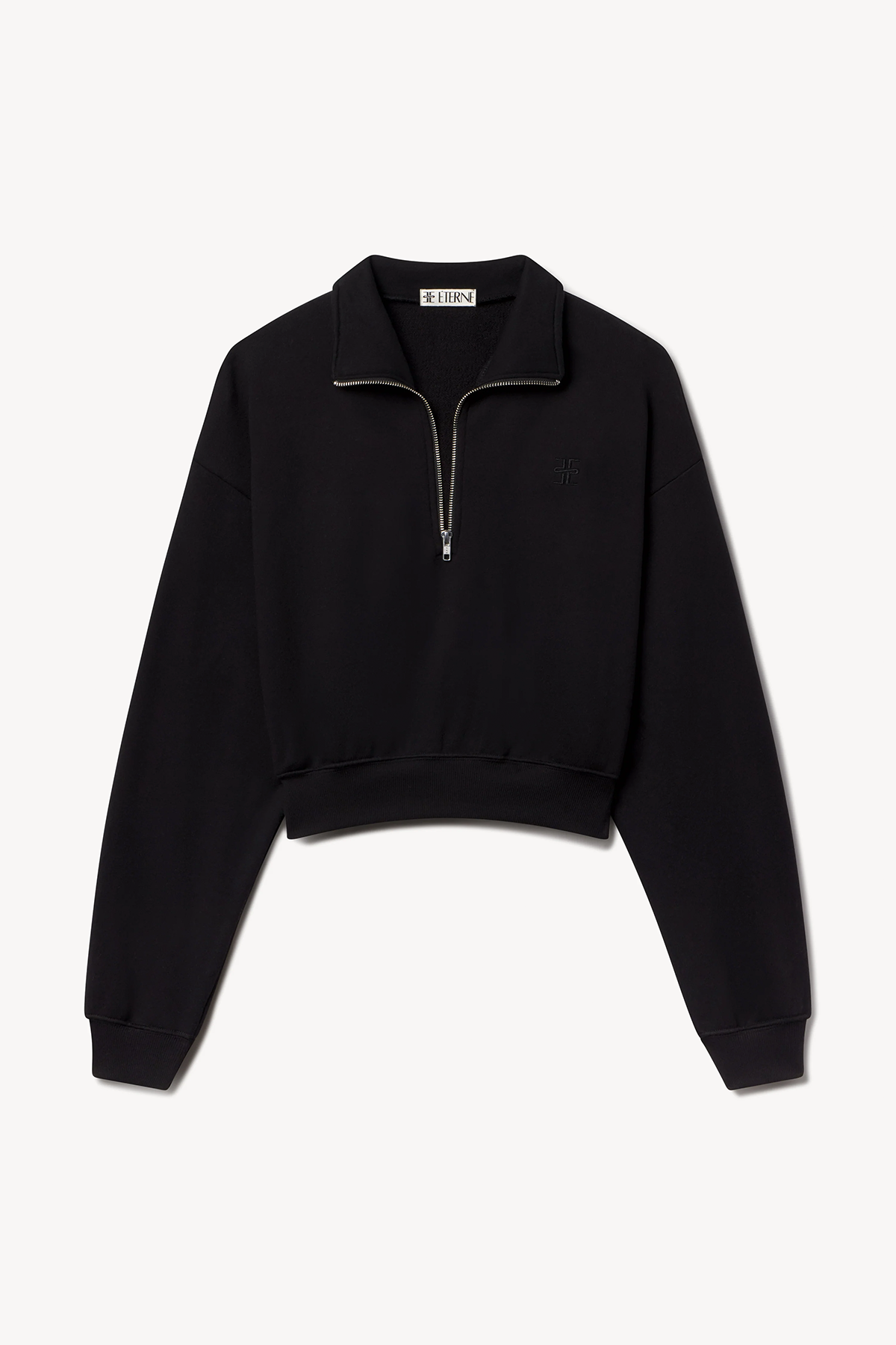 Éterne Cropped Half-Zip Sweatshirt