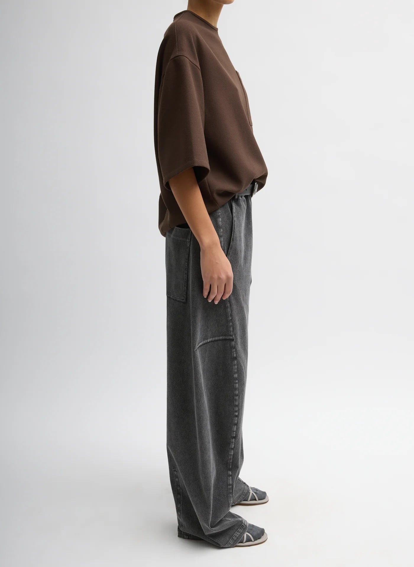 Tibi Stretch Denim Knit Winslow Pant