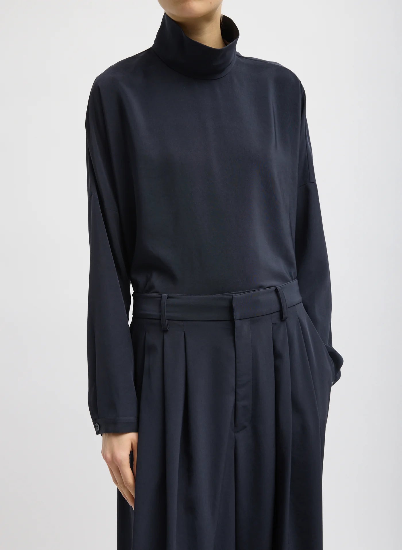 Tibi Relaxed Suiting Triple Pleat Pant