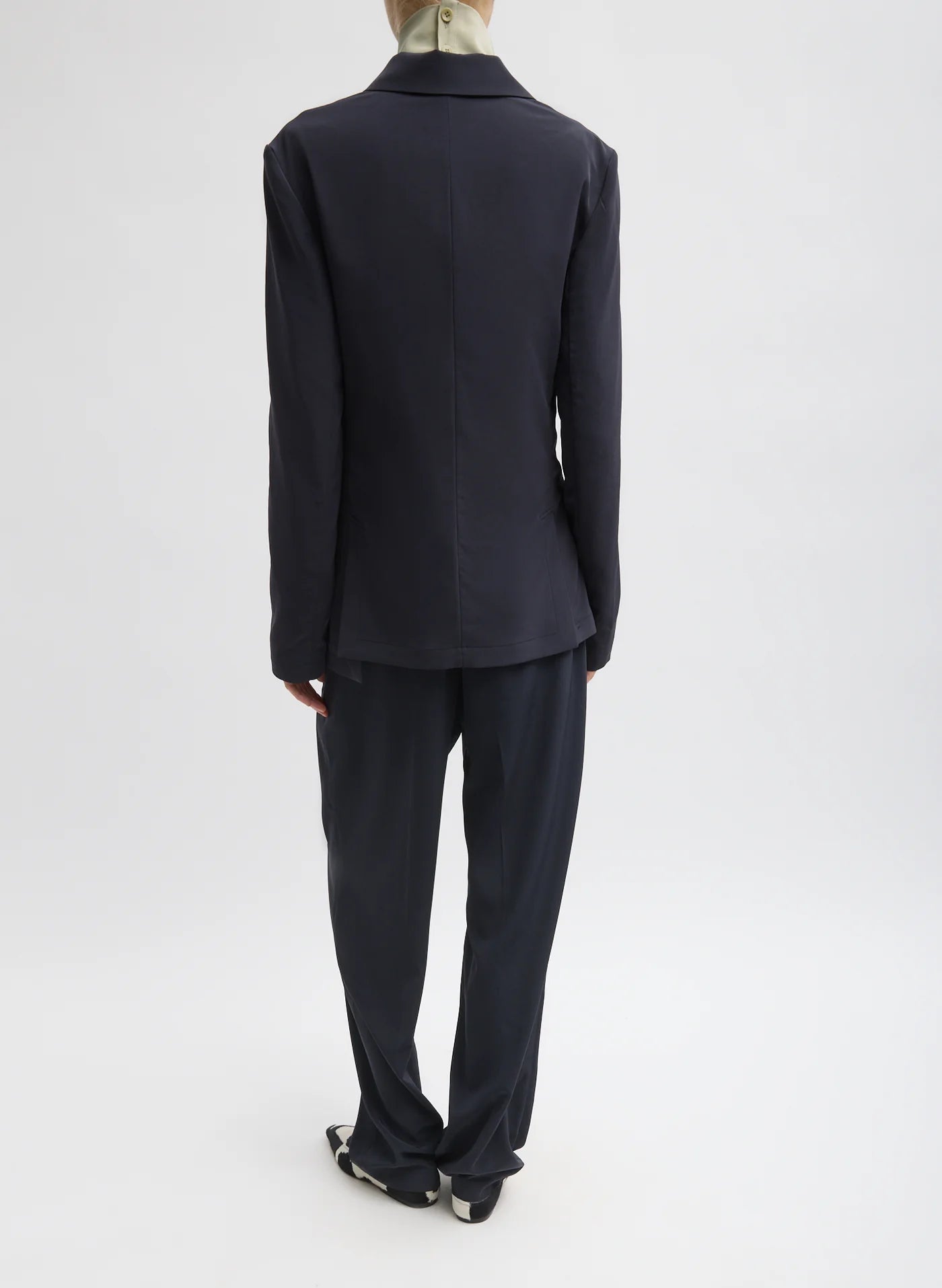 Tibi Relaxed Suiting Asymmetrical Wrap Blazer