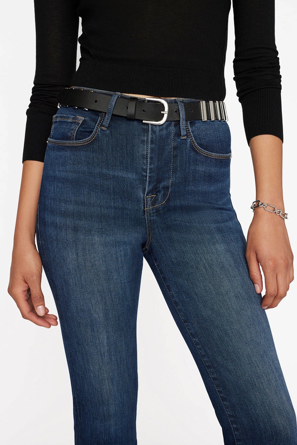 Frame Le One Crop Mini Boot Jeans
