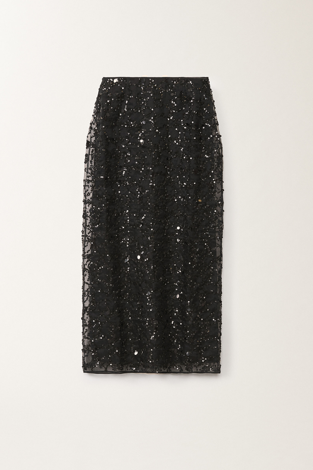 Fabiana Filippi Sequin Embroidered Organza Pencil Skirt