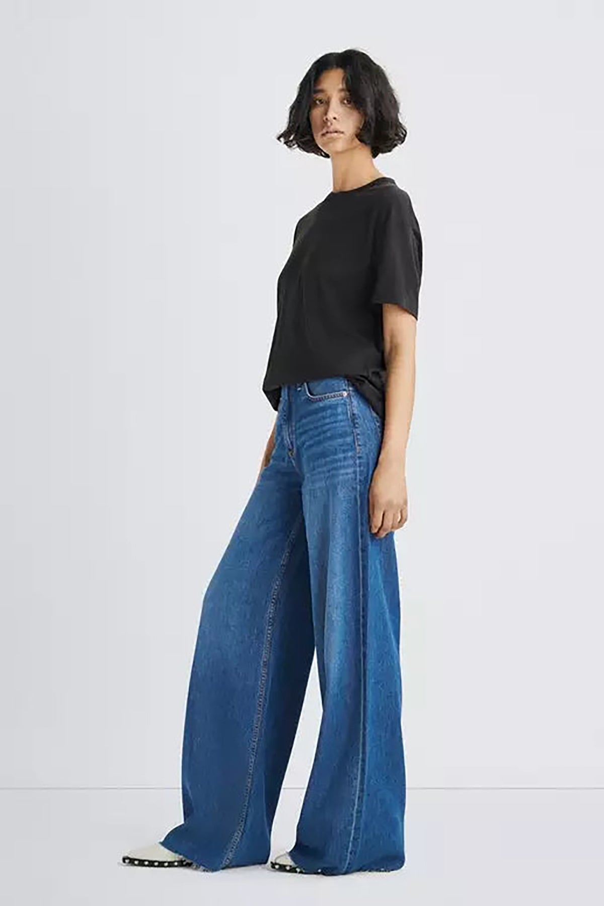 Rag & Bone Featherweight Sofie Wide Leg Jeans