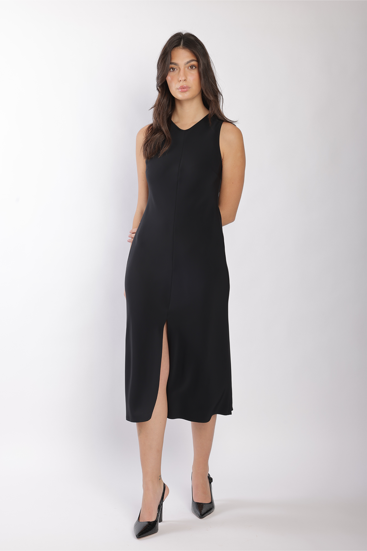 Forte Forte Stretch Cady Crepe Sleeveless Dress