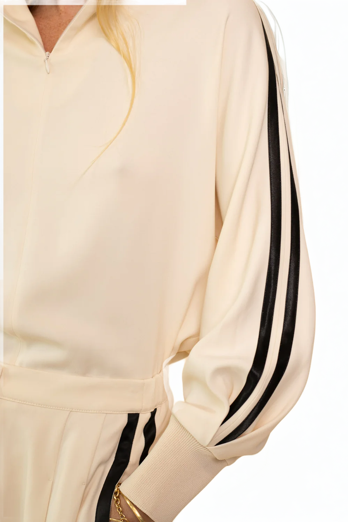 Forte Forte Stretch Cady Crepe Top With Knitted Edges