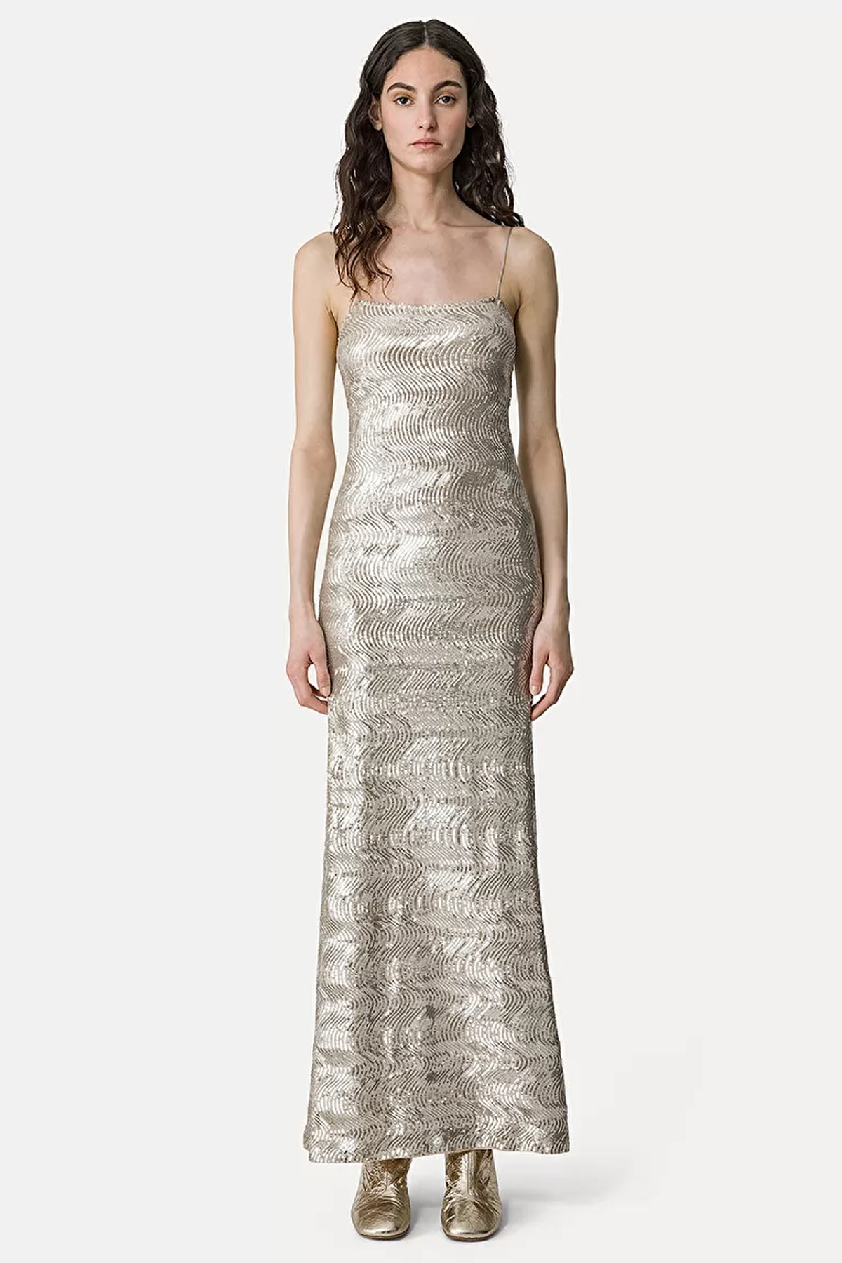 Forte Forte "La Danza Del Mare" Sequins Slip Dress