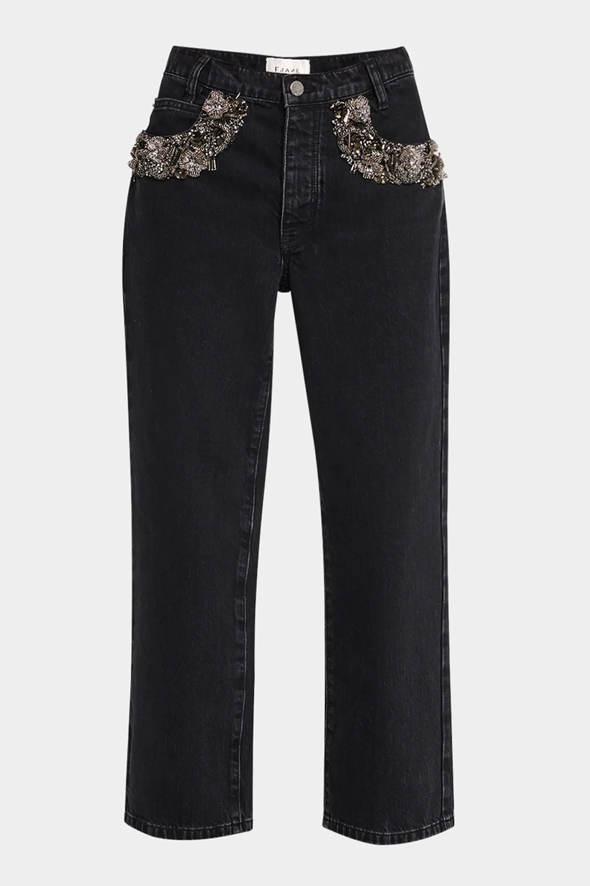 Frame The Beaded Straight Jeans