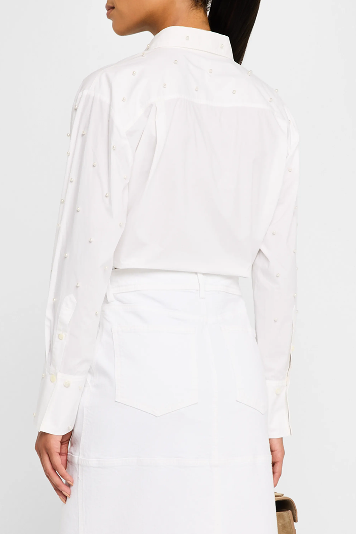 Frame The Oversized Pearl Pocket Shirt