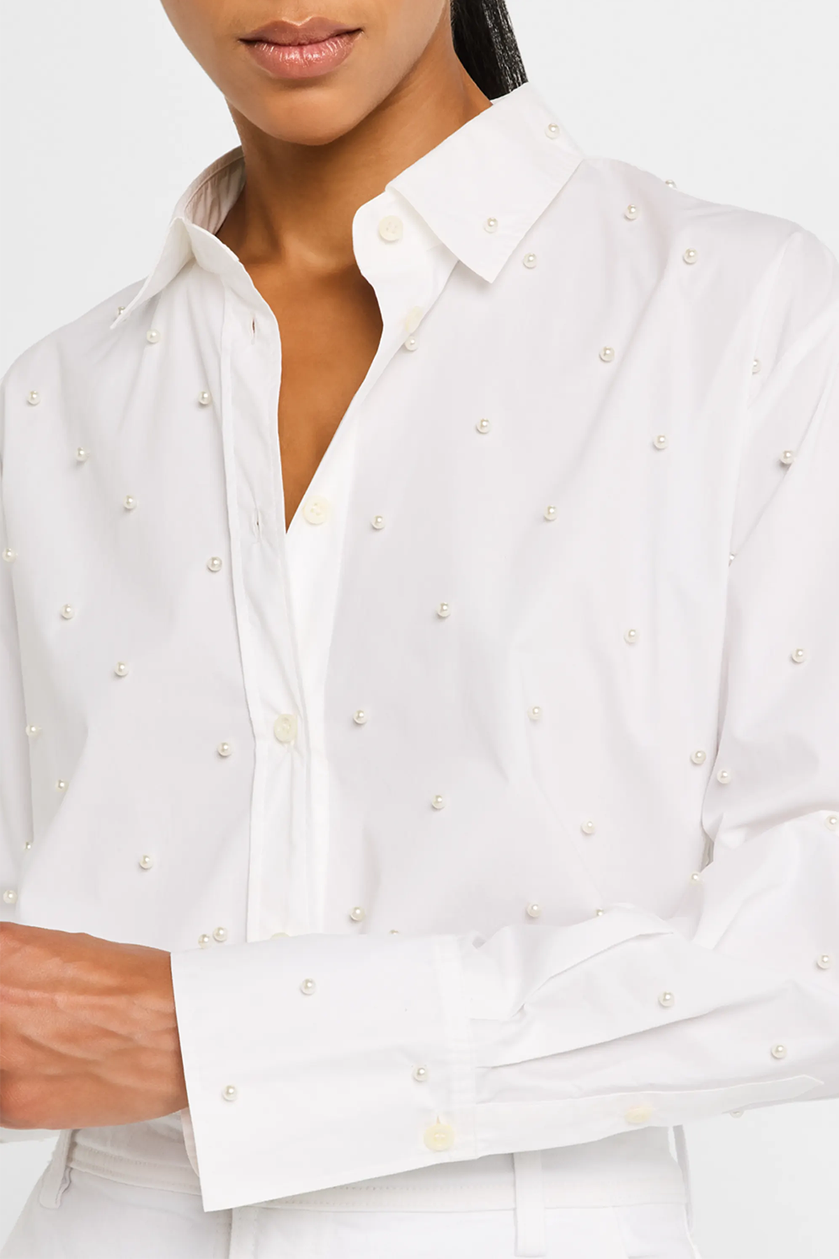 Frame The Oversized Pearl Pocket Shirt