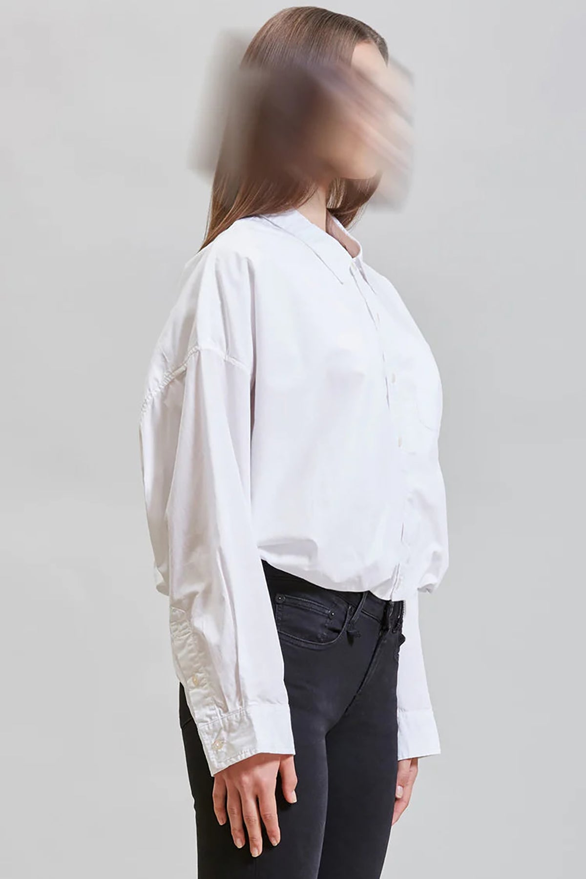 R13 Gathered Hem Shirt