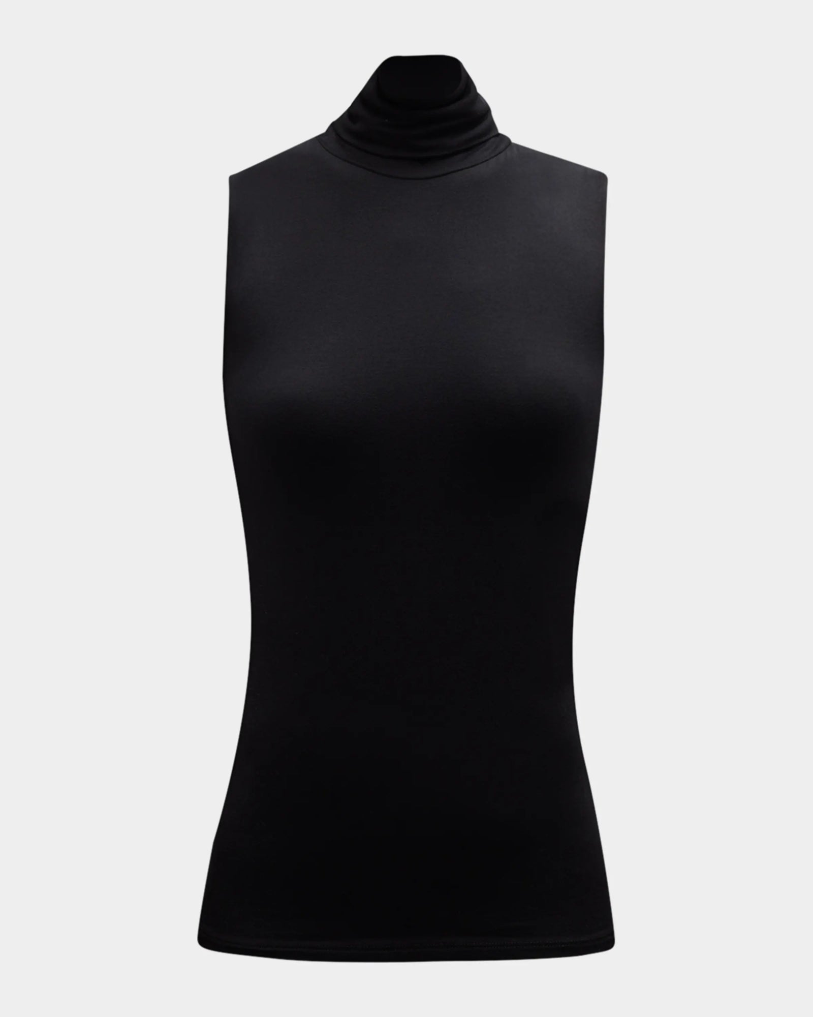 Majestic Filatures Soft Touch Sleeveless Turtleneck