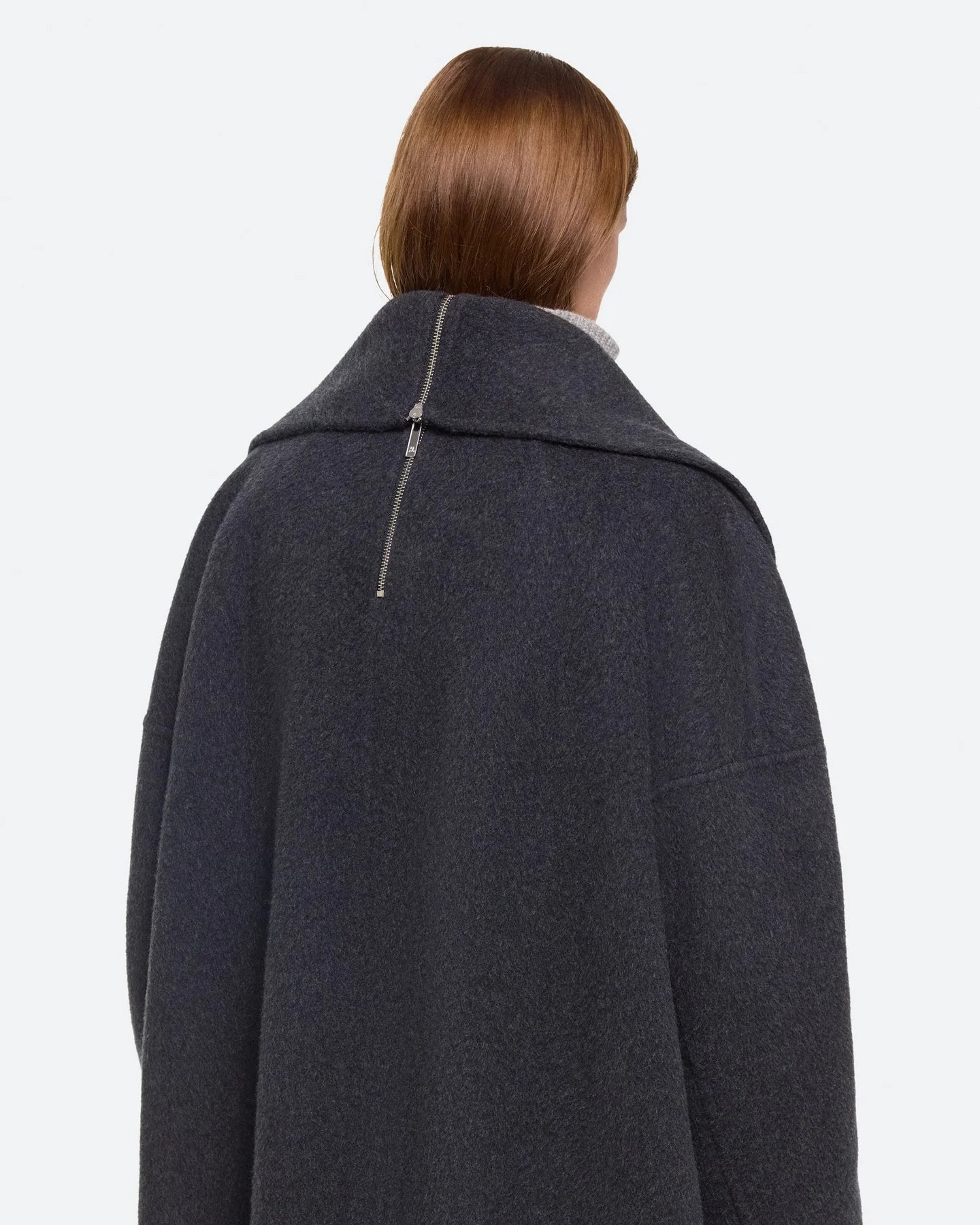 Helmut Lang Double-Faced Apex Cocoon Coat