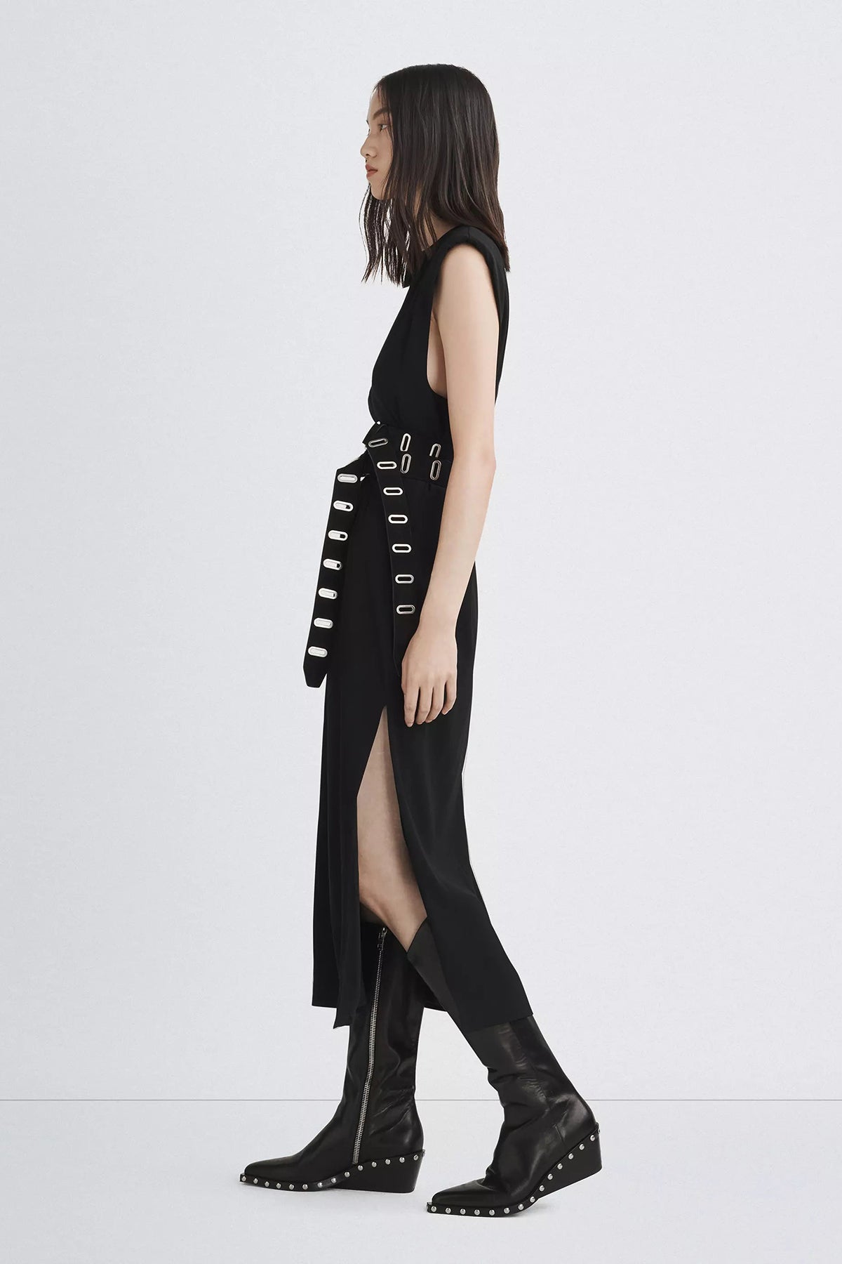 Rag & Bone Harriet Japanese Crepe Sleeveless Dress