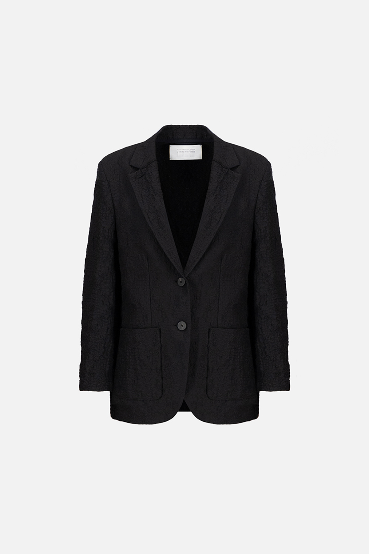 Harris Wharf Travel Blazer with Shoulder Pads Crinkle