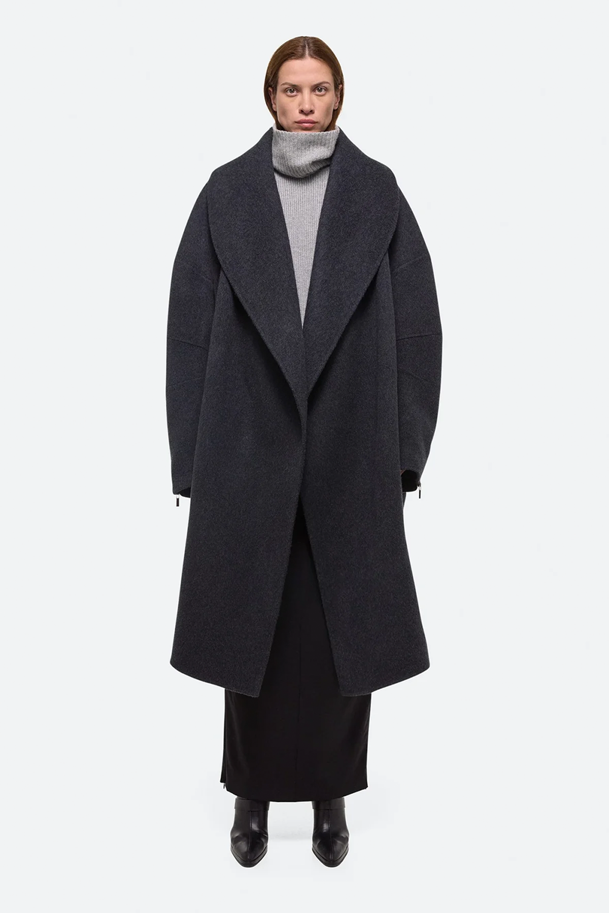 Helmut Lang Double-Faced Apex Cocoon Coat