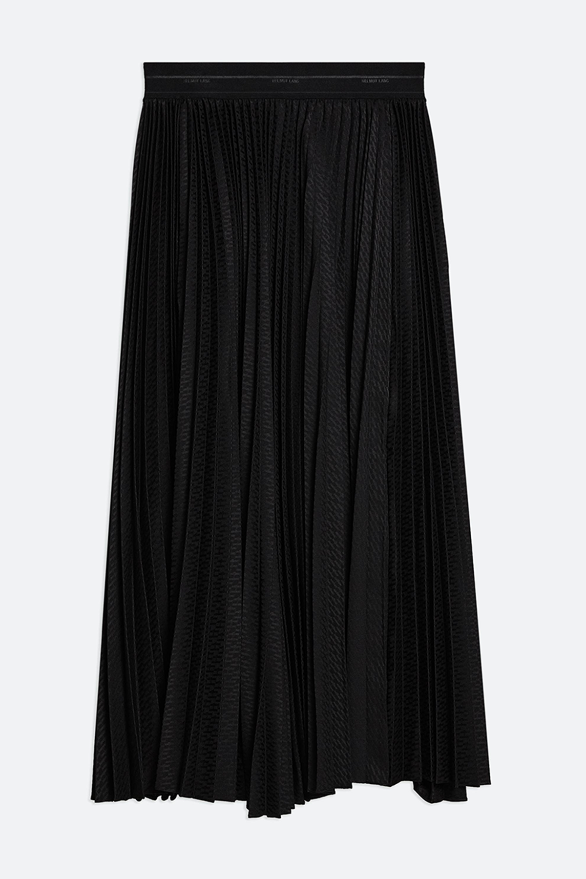 Helmut Lang Pleated Jacquard Skirt