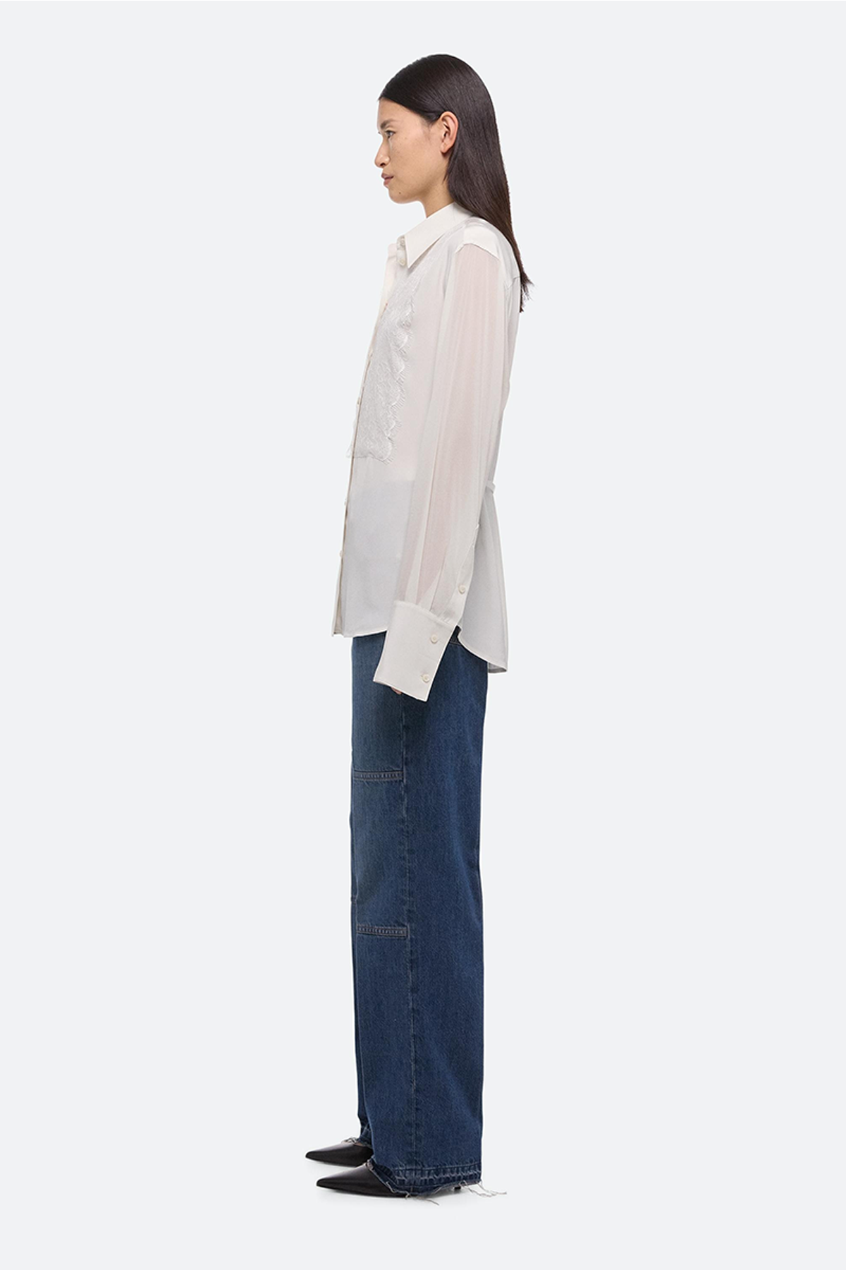 Helmut Lang Relaxed Lace Shirt