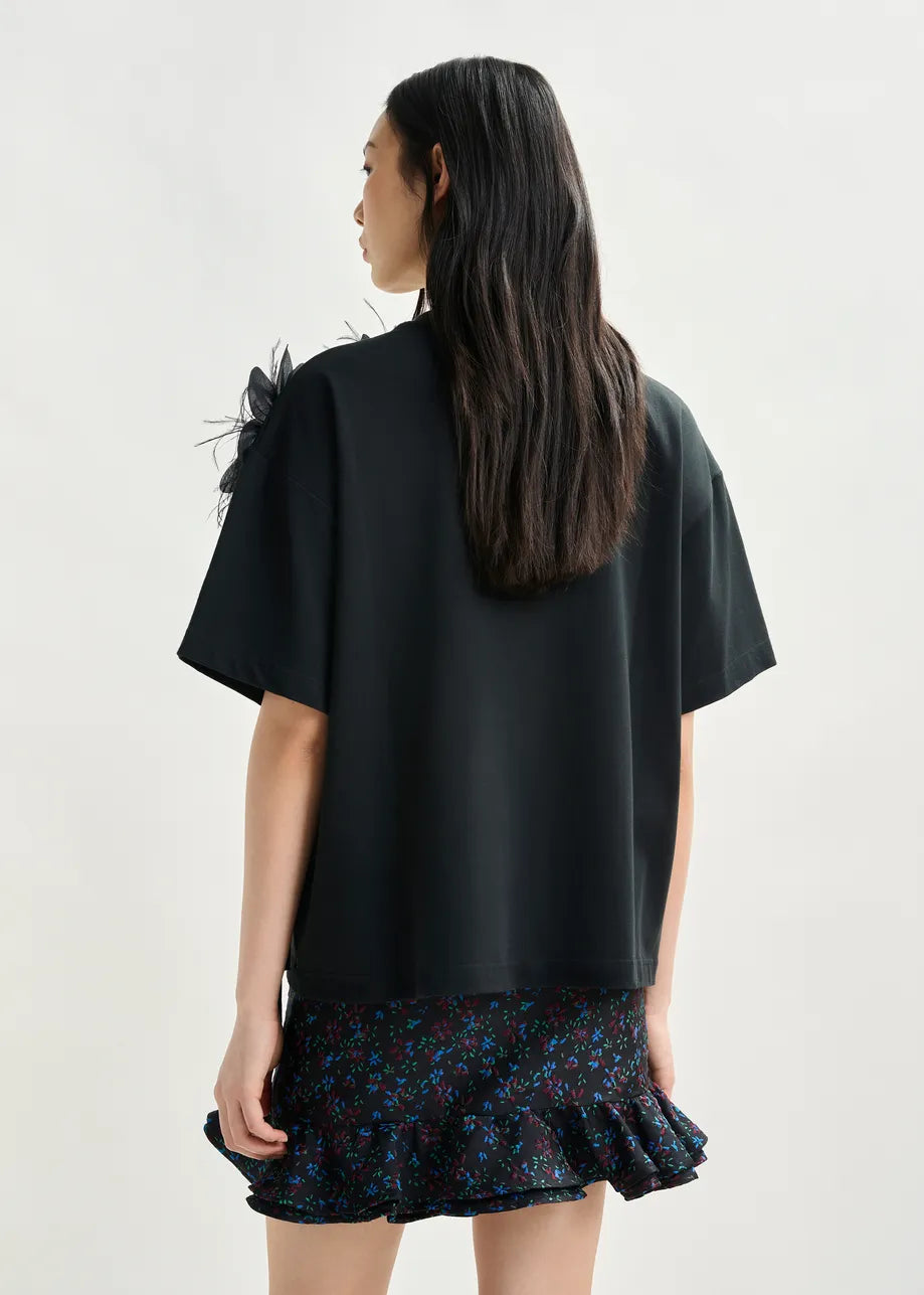 Camiseta Essentiel Antwerp IIbiscus con flores