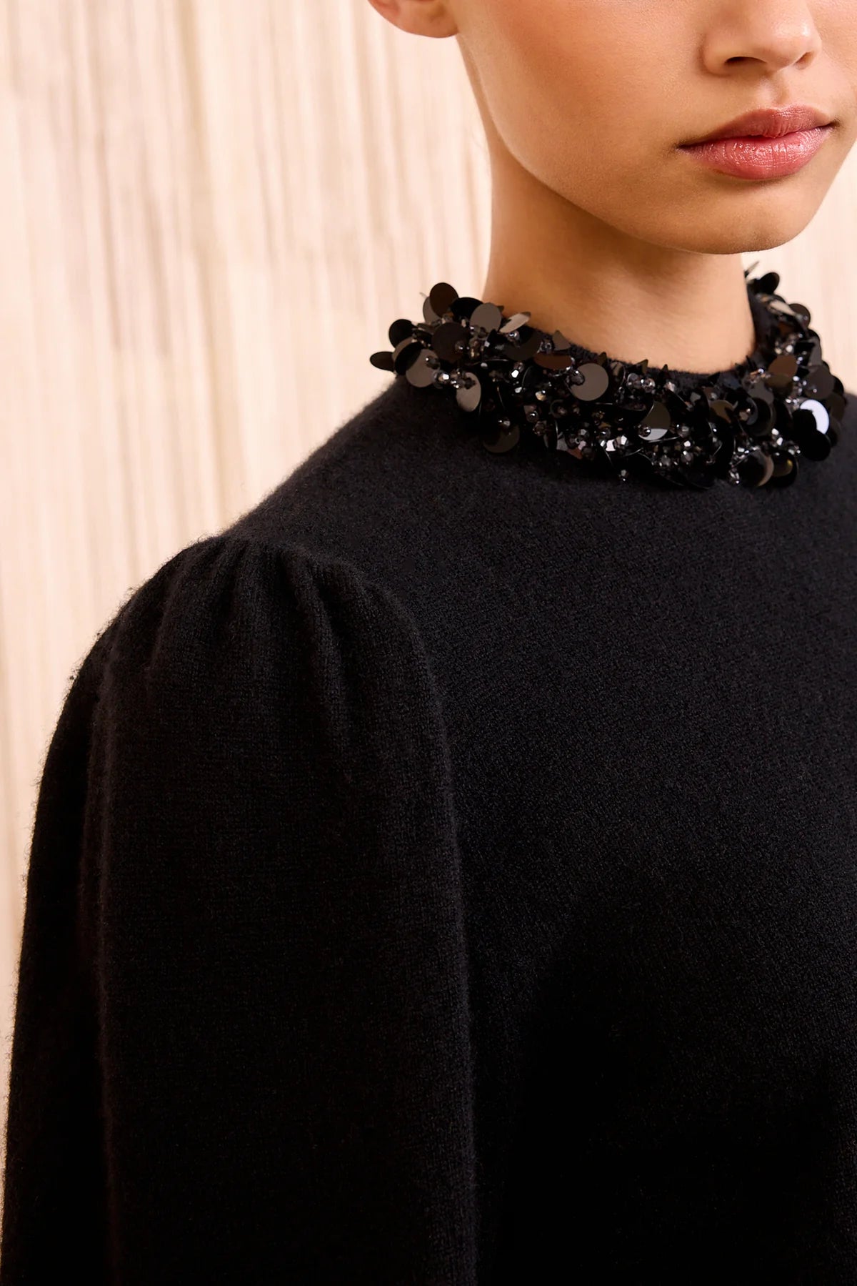 Ulla Johnson Kalani Embroidered Cashmere Long Sleeve Pullover