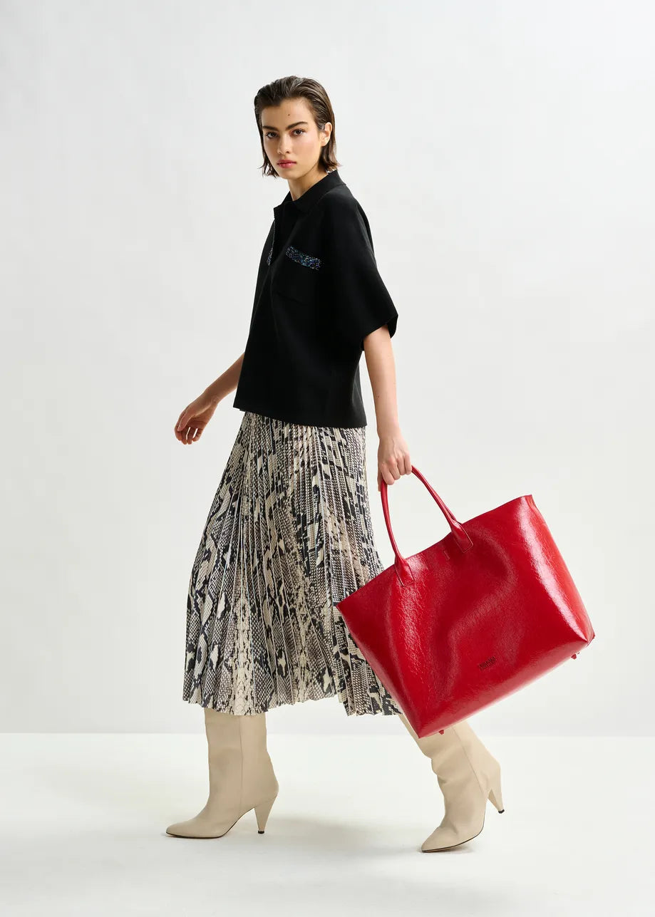 Essentiel Antwerp Indira Pleated Midi Skirt