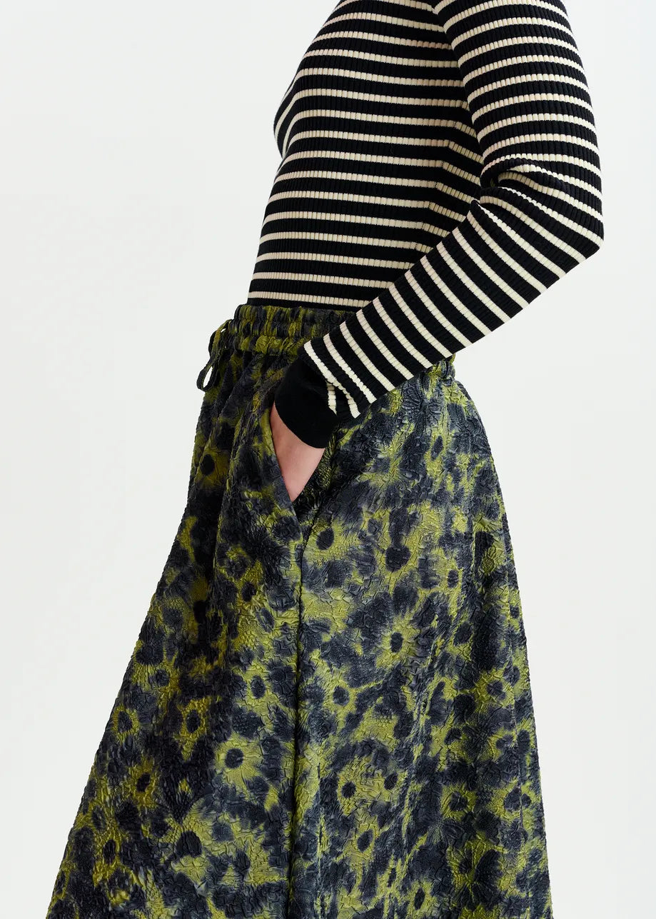 Essentiel Antwerp Floral-Jacquard Midi Skirt