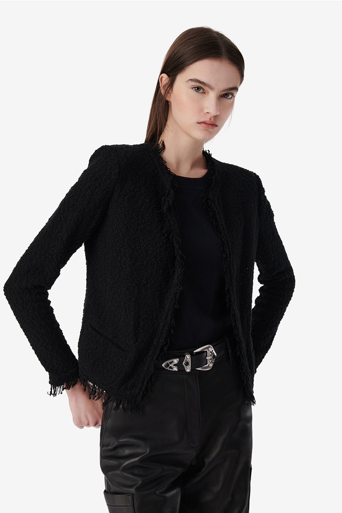 Iro Shavani Classic Fringed Jacket