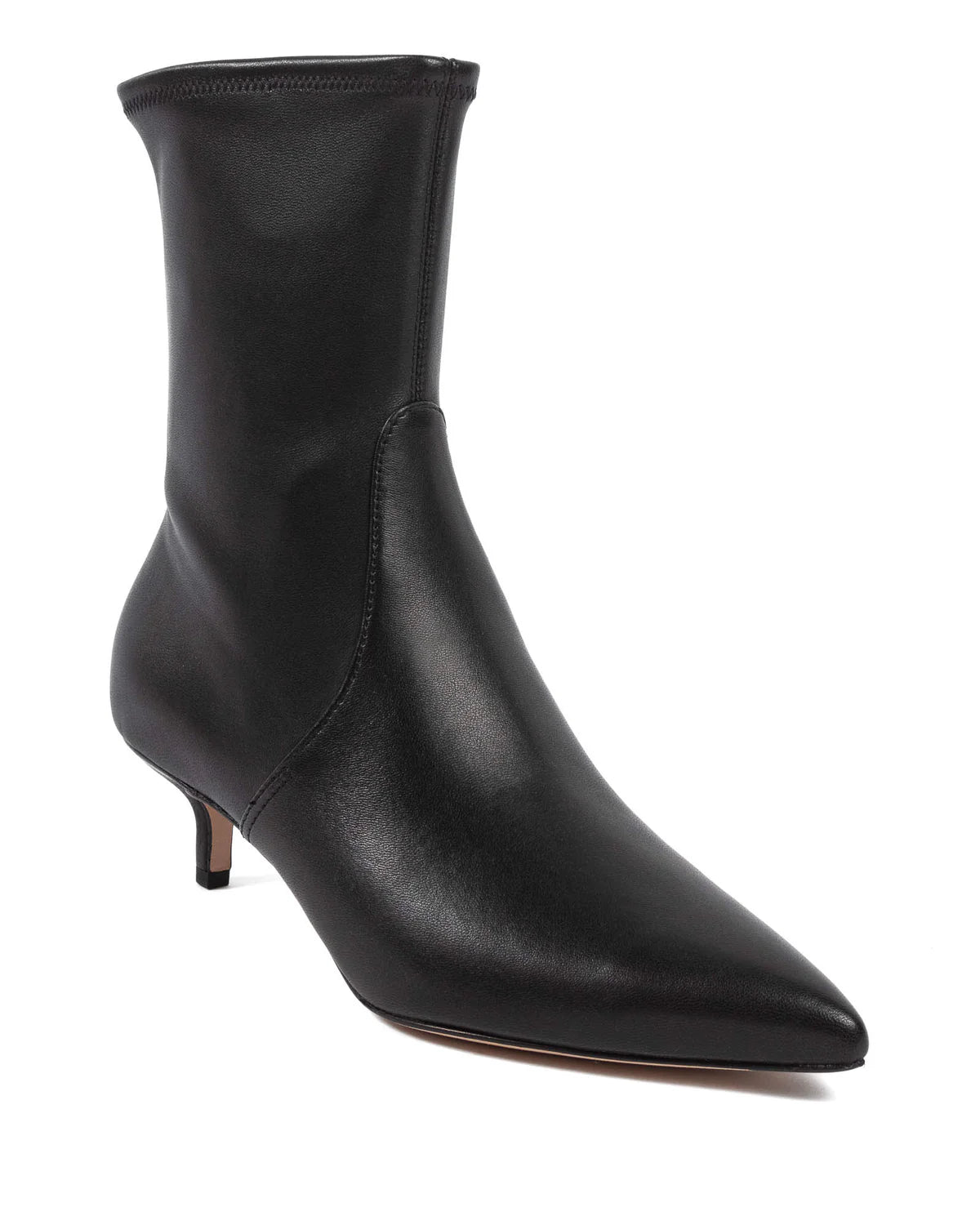 Veronica Beard Lisa Stretch Kitten-Heel Bootie