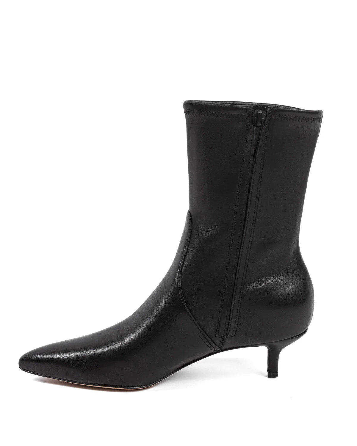 Veronica Beard Lisa Stretch Kitten-Heel Bootie