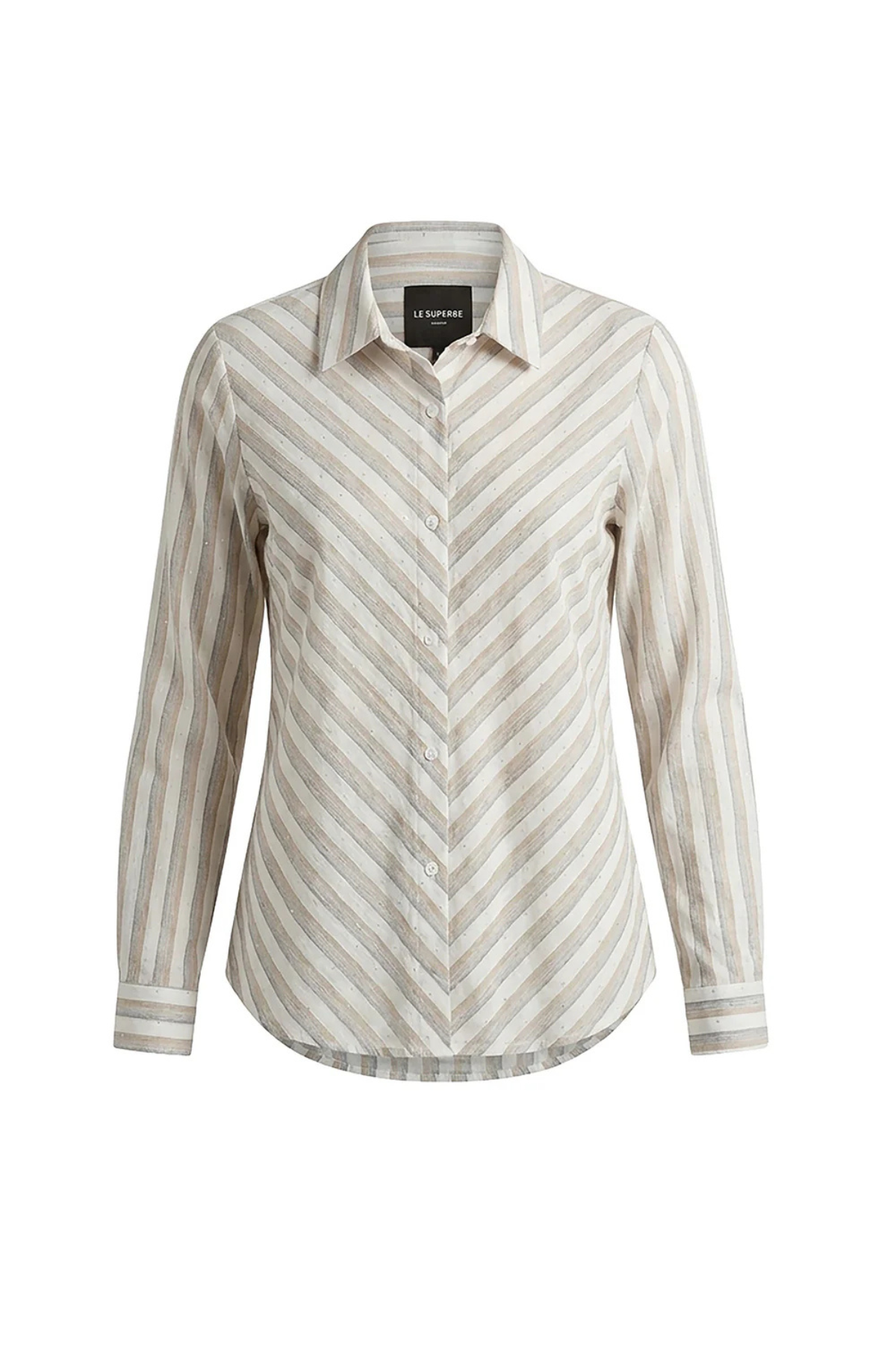 Le Superbe Sea Breeze Stripe Ex BF Shirt - Moon Stripe