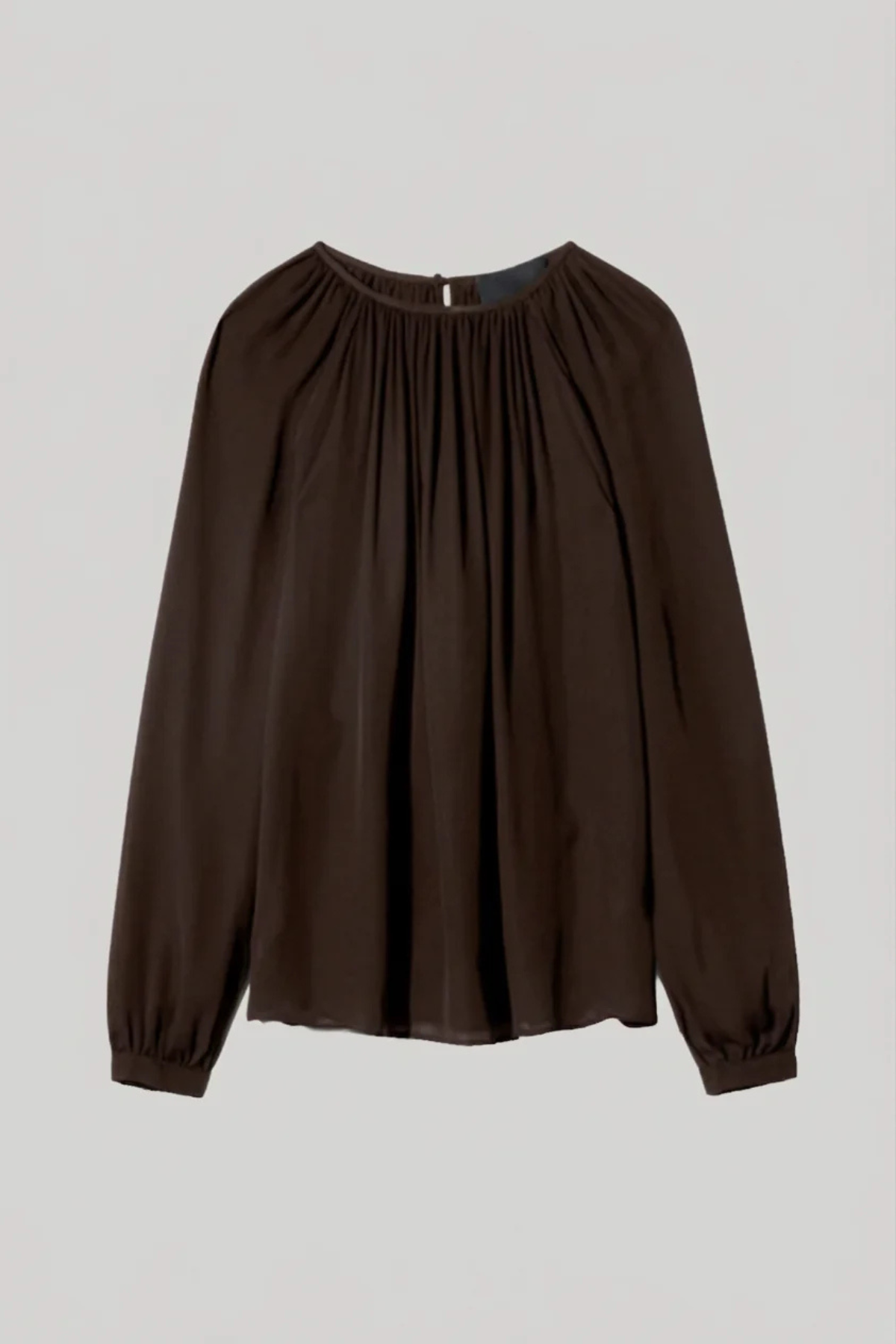 Nili Lotan Saint Tropez Top - Chocolate Brown