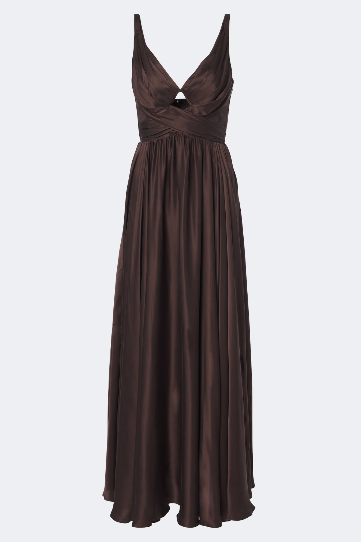 Zimmermann Draped Maxi Dress - Bitter Chocolate