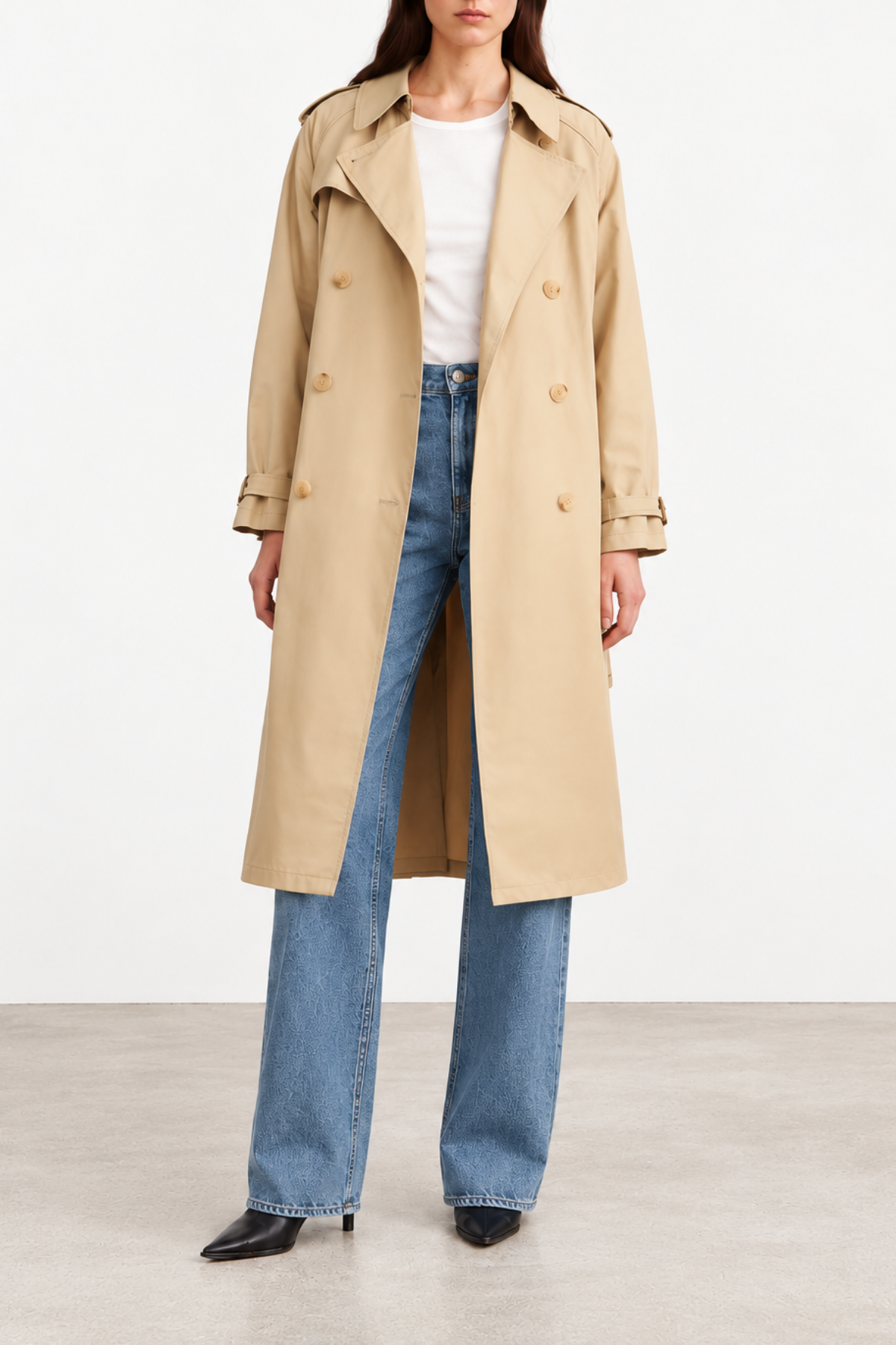 Nili Lotan Tanner Trench Coat - Khaki