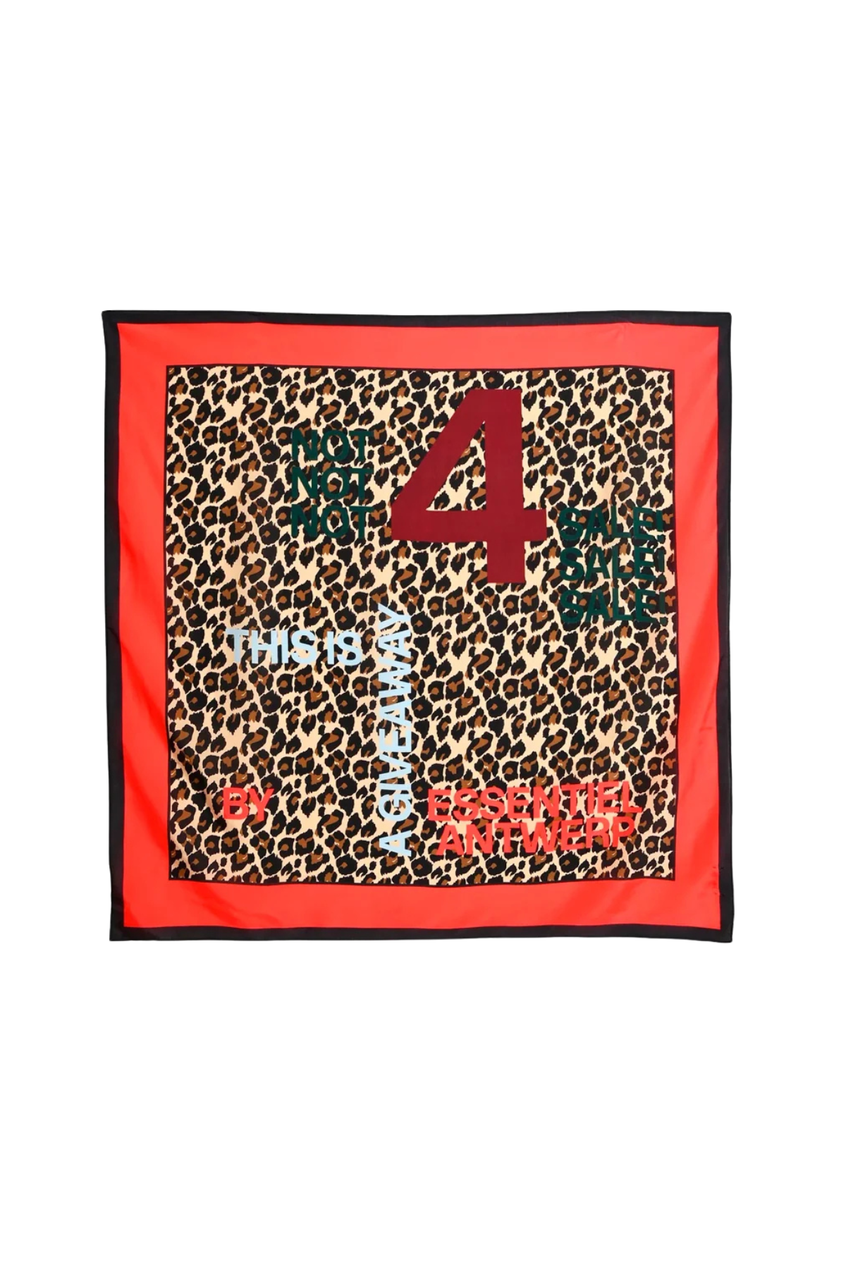 Essentiel Antwerp Kourage Square Scarf - Blue/Navy/Red