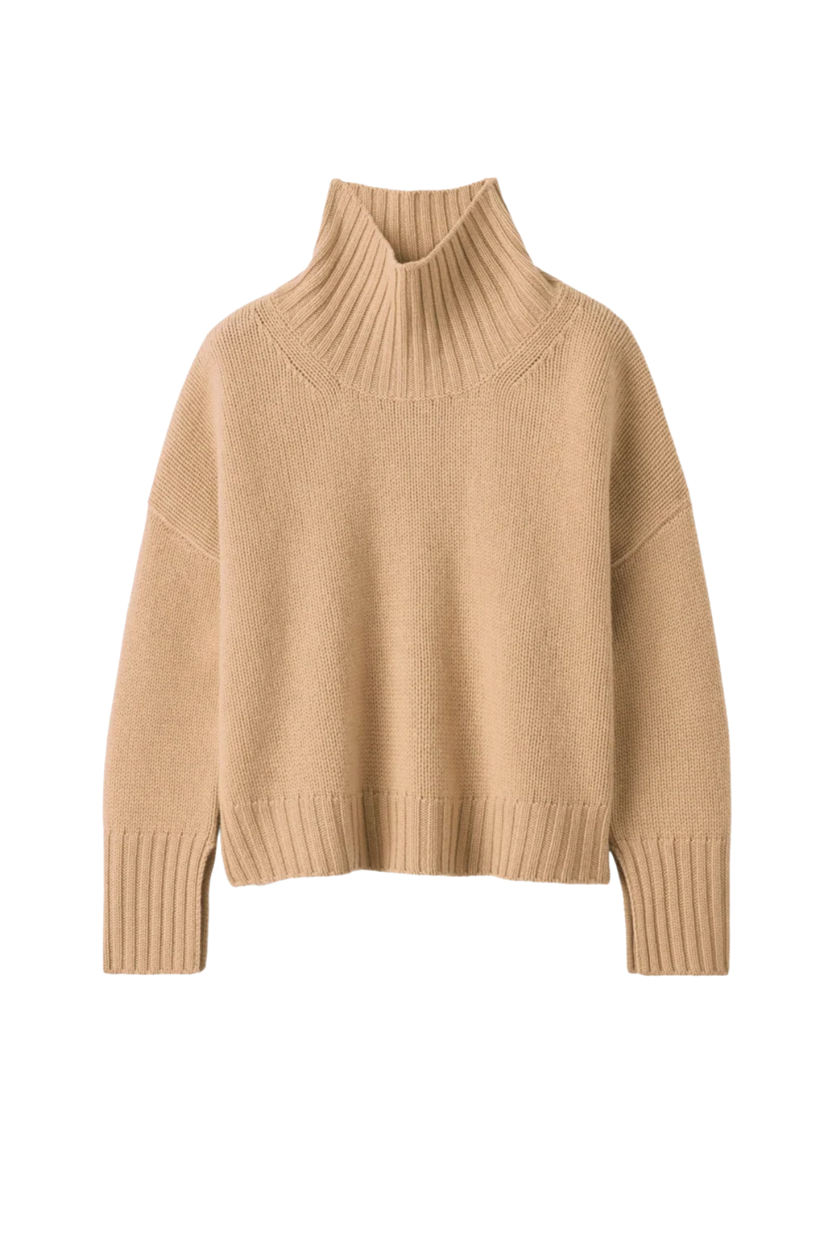 Soft Goat Girlfriend Turtleneck - Camel