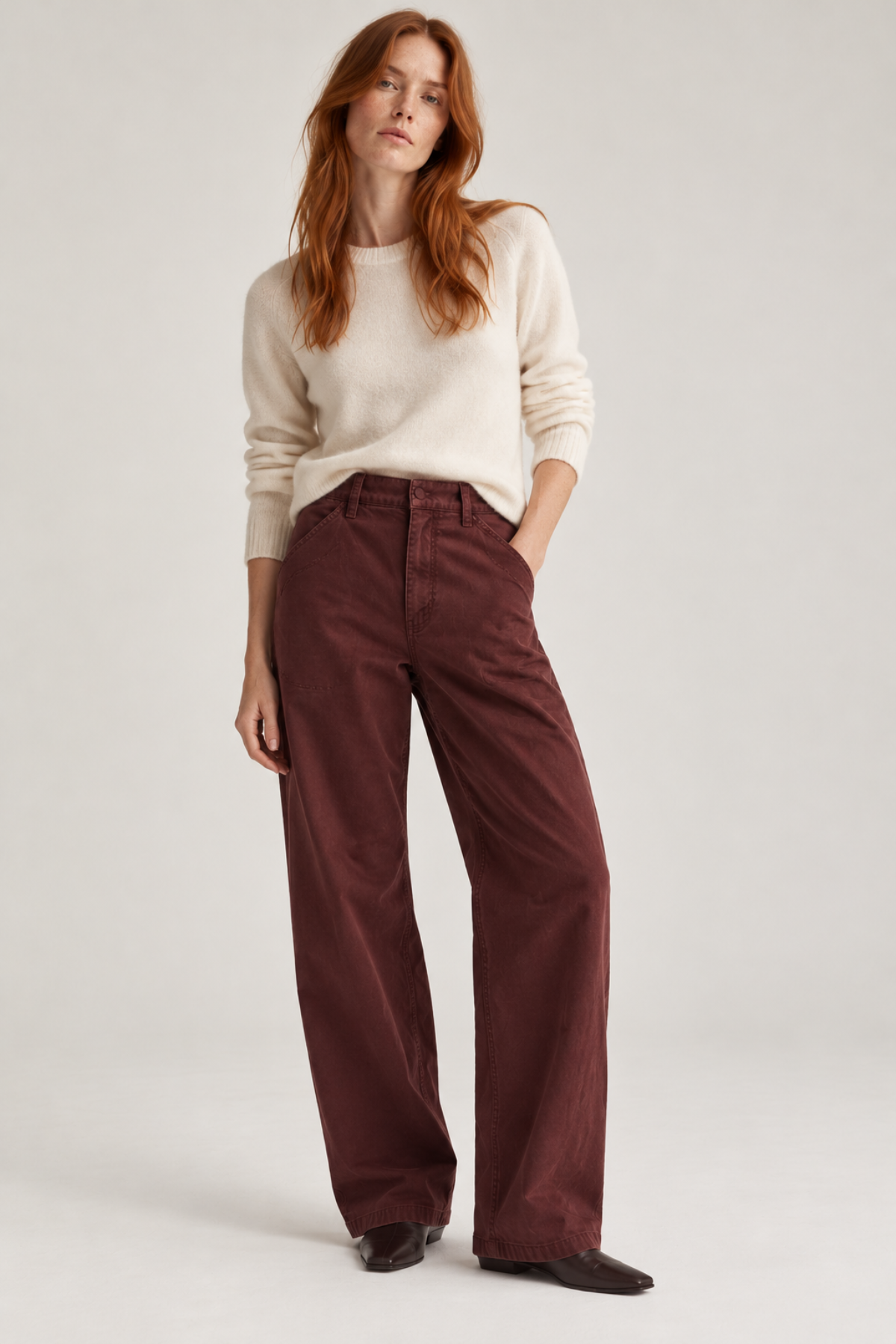 Nili Lotan Tribeca Pant - Cabernet